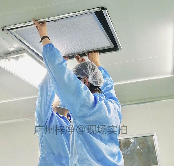 工作人员正在安装无尘室高效草莓操逼视频