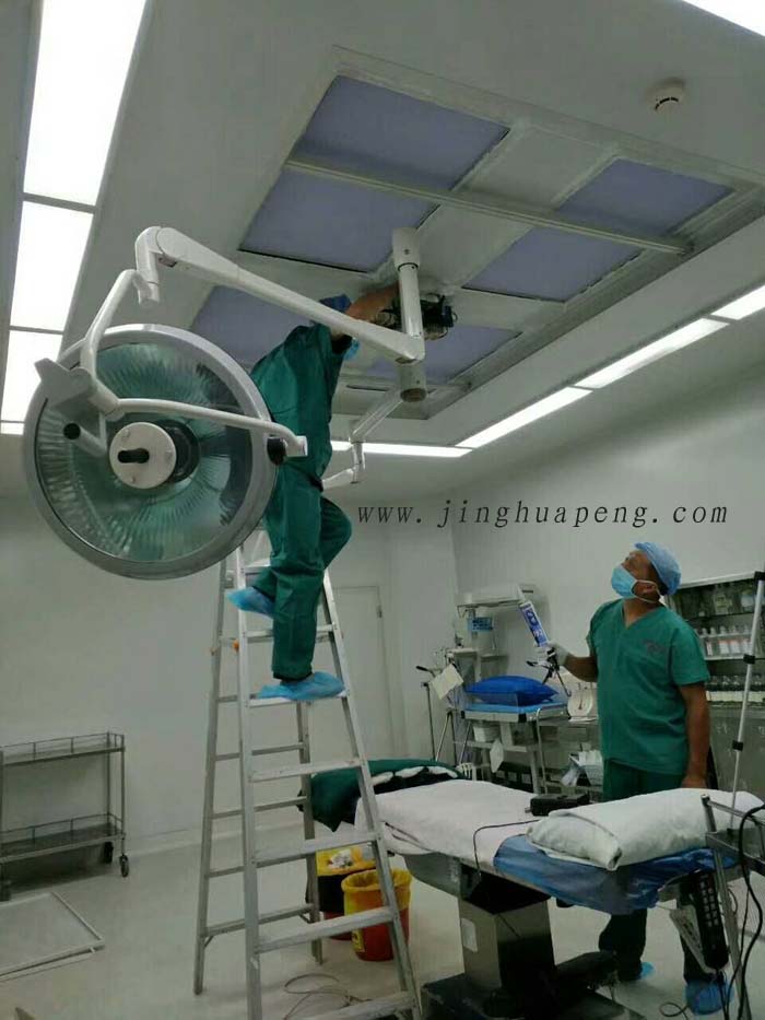 医院洁净手术室高效空气草莓操逼视频安装完毕